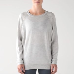 Lululemon Rising Salutation Sweater | Heathered Vapor | Sz 6